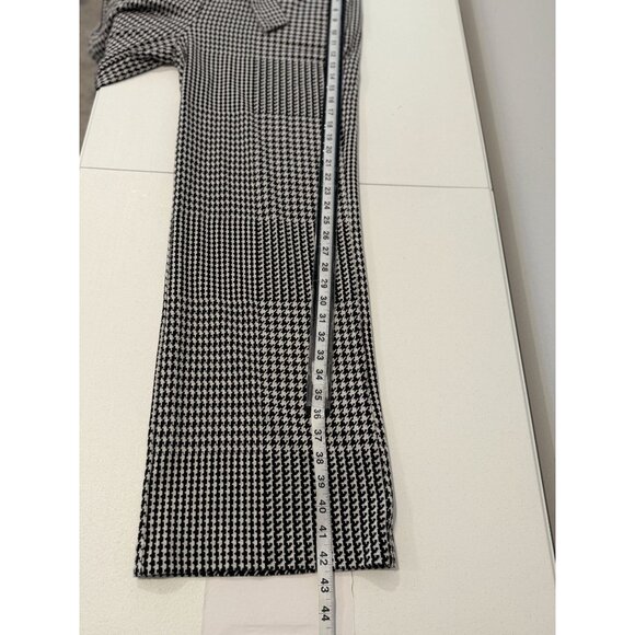 New York and Company Pants Womens Wide Leg Size XL Preppy Houndstooth Plaid Work - Picture 7 of 16